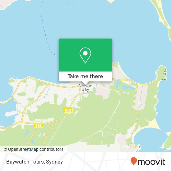 Baywatch Tours map