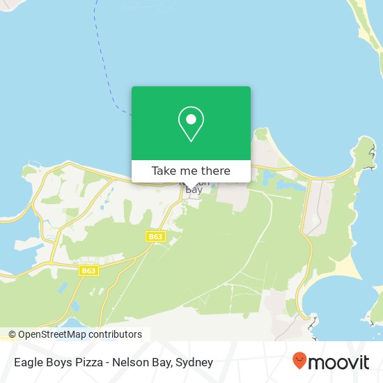 Eagle Boys Pizza - Nelson Bay map