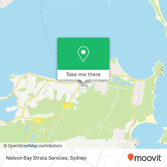 Mapa Nelson Bay Strata Services