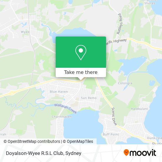 Doyalson-Wyee R.S.L Club map