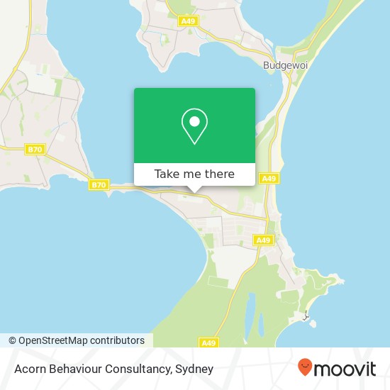 Mapa Acorn Behaviour Consultancy