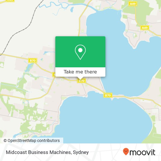 Midcoast Business Machines map