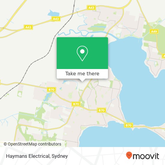 Haymans Electrical map