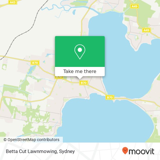 Betta Cut Lawnmowing map