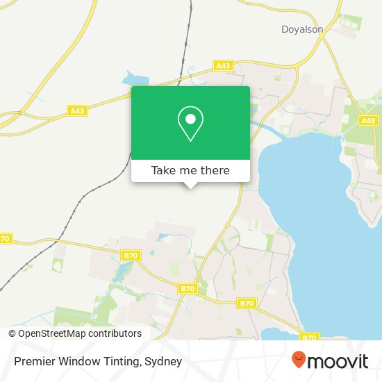 Premier Window Tinting map