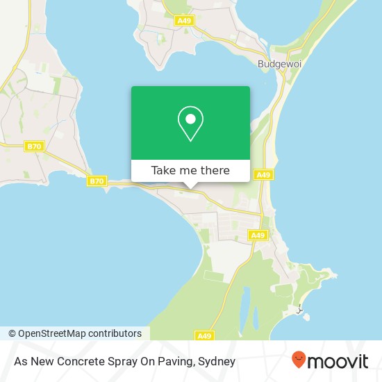 Mapa As New Concrete Spray On Paving