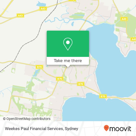 Weekes Paul Financial Services map