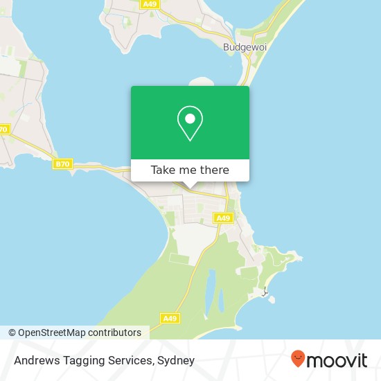 Andrews Tagging Services map