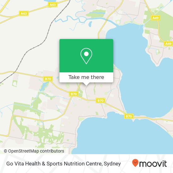 Mapa Go Vita Health & Sports Nutrition Centre