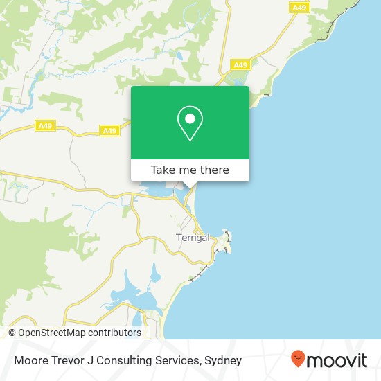 Moore Trevor J Consulting Services map