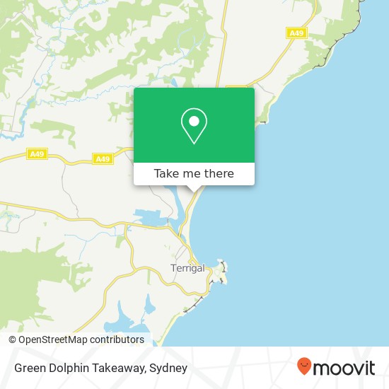 Green Dolphin Takeaway map