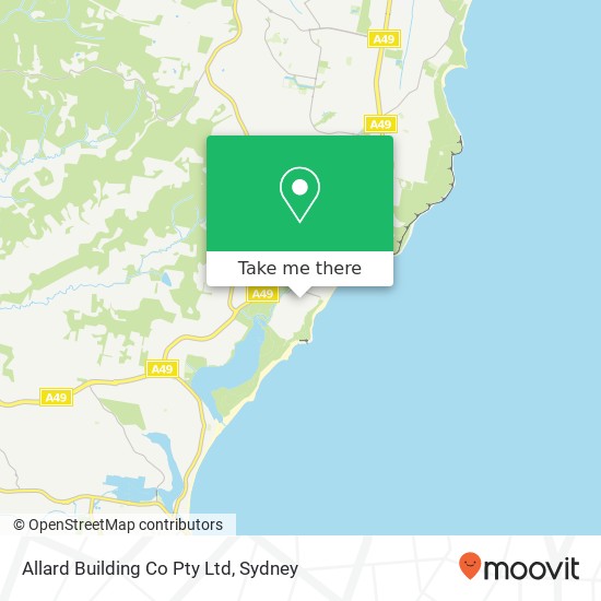 Allard Building Co Pty Ltd map