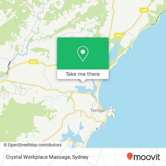 Crystal Workplace Massage map