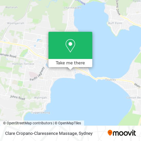 Clare Cropano-Claressence Massage map