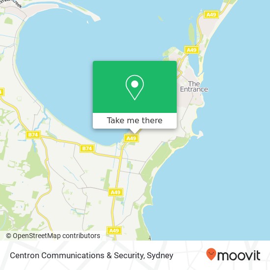 Mapa Centron Communications & Security