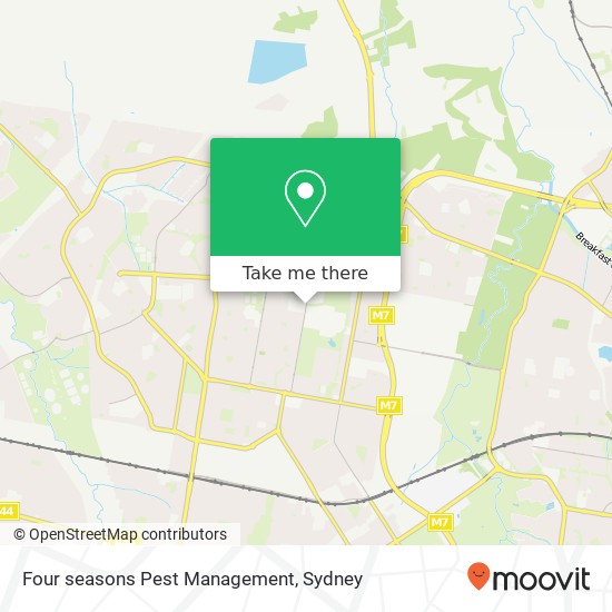 Mapa Four seasons Pest Management