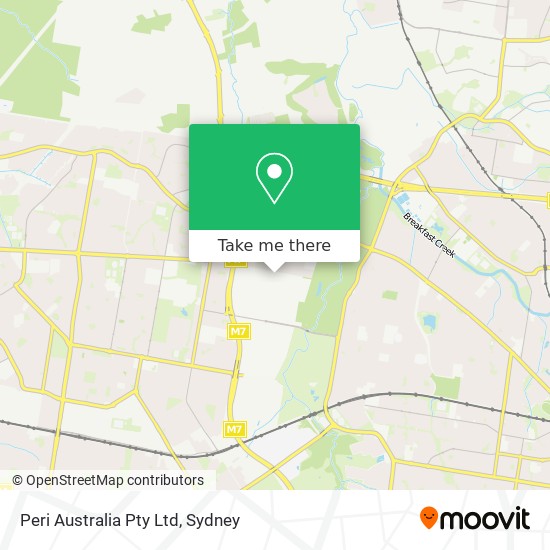 Peri Australia Pty Ltd map