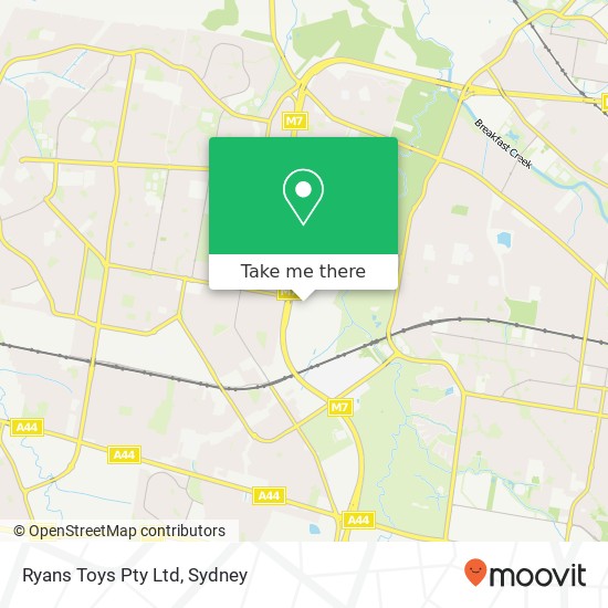 Ryans Toys Pty Ltd map