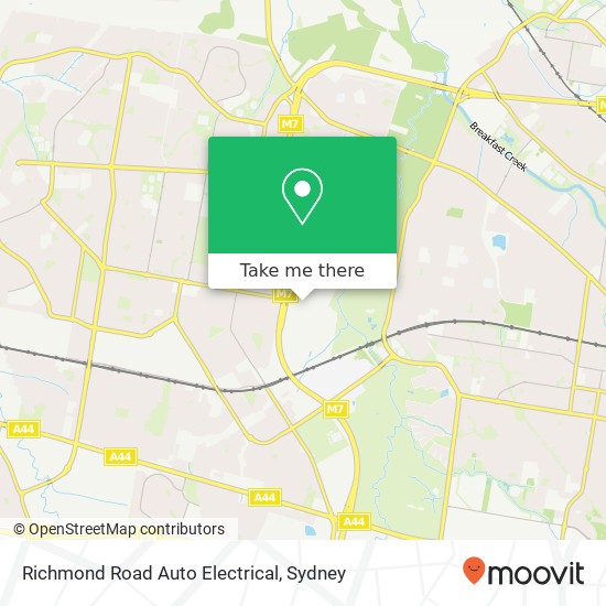 Richmond Road Auto Electrical map