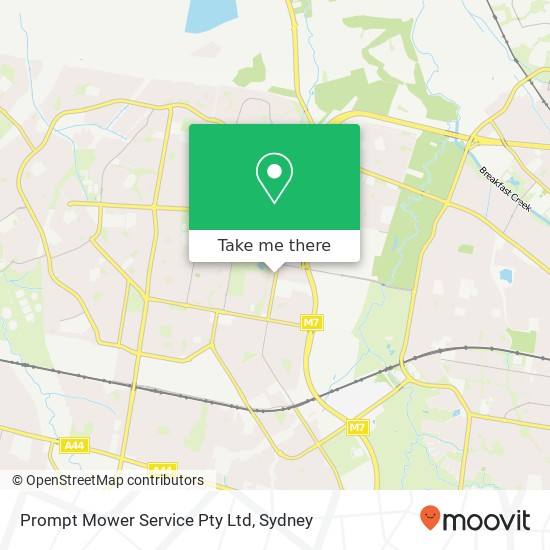 Mapa Prompt Mower Service Pty Ltd