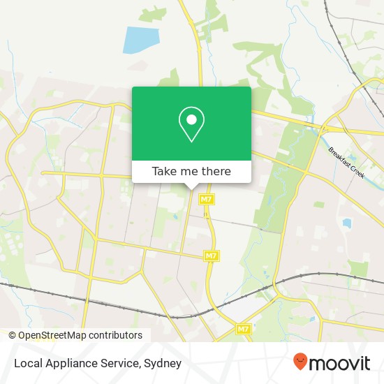 Local Appliance Service map