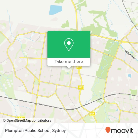 Mapa Plumpton Public School