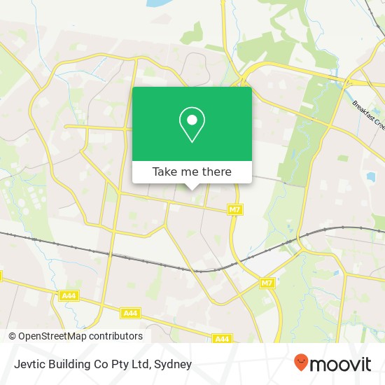 Jevtic Building Co Pty Ltd map