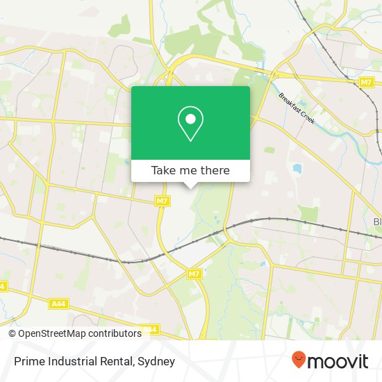 Prime Industrial Rental map