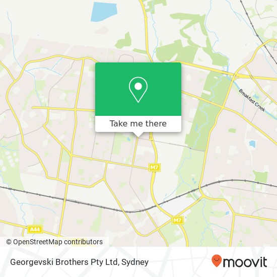 Georgevski Brothers Pty Ltd map