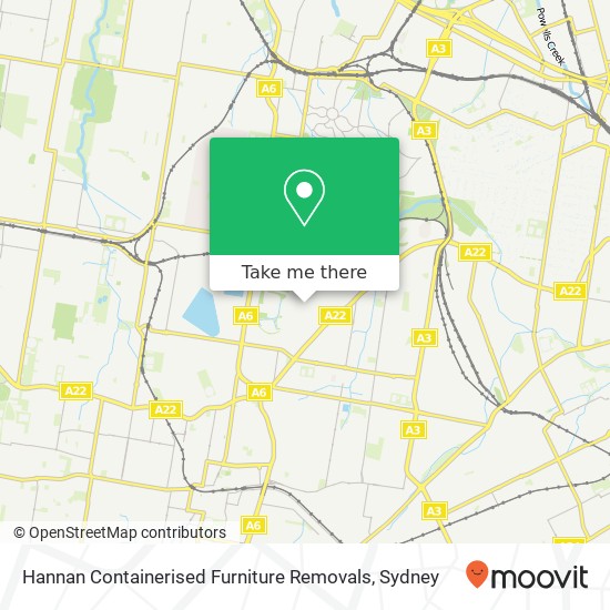 Hannan Containerised Furniture Removals map