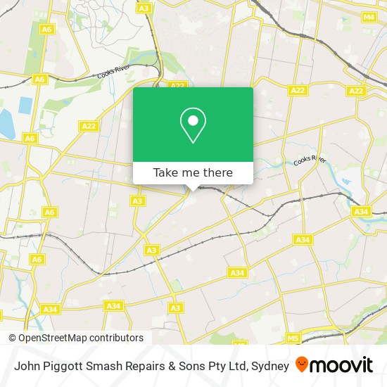 John Piggott Smash Repairs & Sons Pty Ltd map