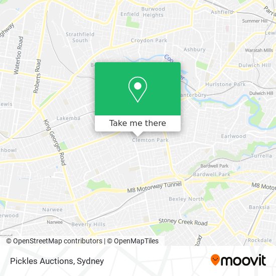 Pickles Auctions map