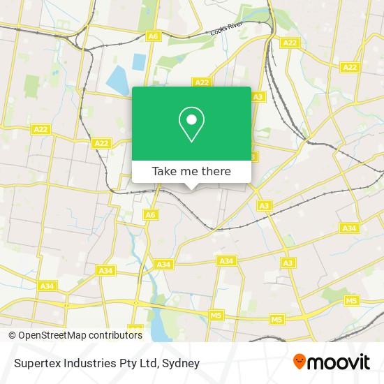 Supertex Industries Pty Ltd map