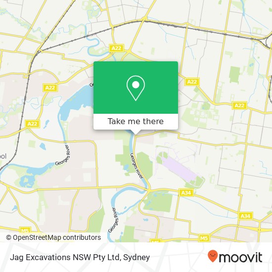 Jag Excavations NSW Pty Ltd map