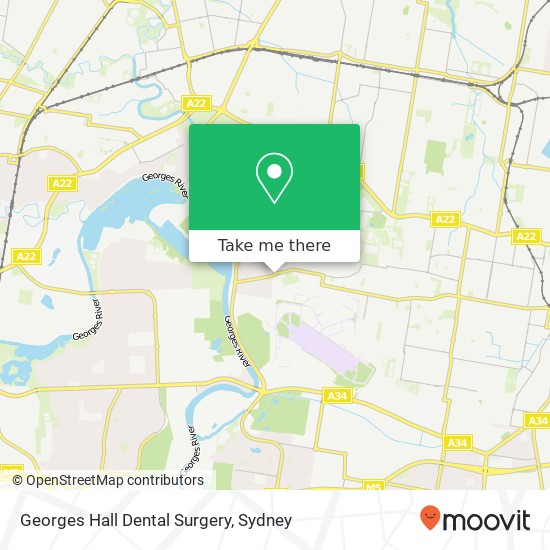 Georges Hall Dental Surgery map