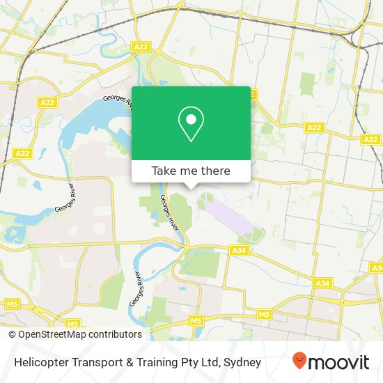 Helicopter Transport & Training Pty Ltd map