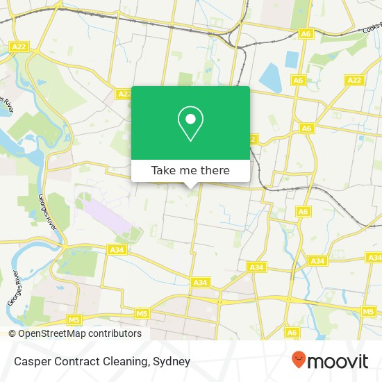 Casper Contract Cleaning map