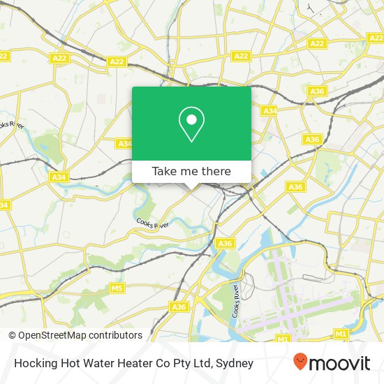 Hocking Hot Water Heater Co Pty Ltd map