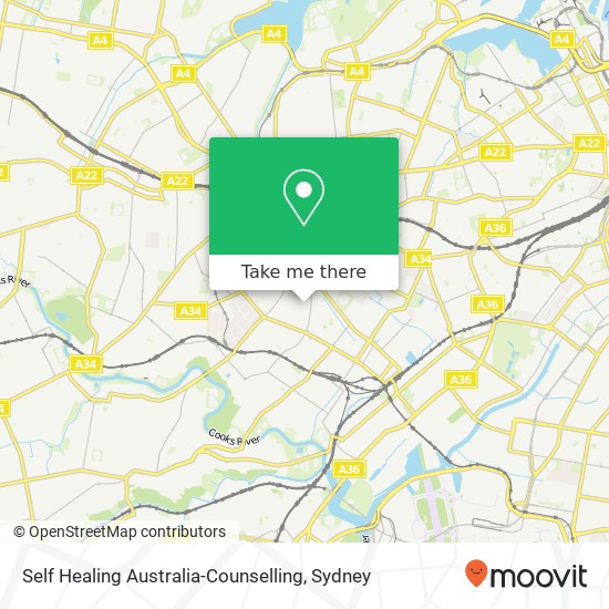 Self Healing Australia-Counselling map