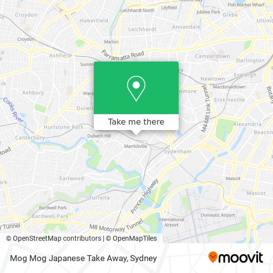 Mapa Mog Mog Japanese Take Away