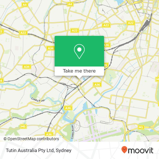 Tutin Australia Pty Ltd map