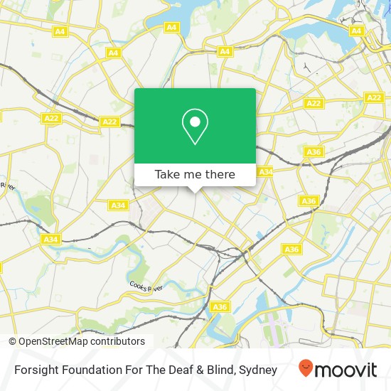 Forsight Foundation For The Deaf & Blind map