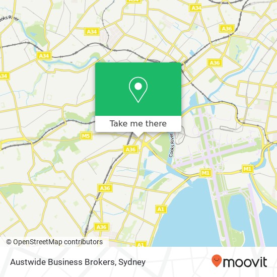 Mapa Austwide Business Brokers