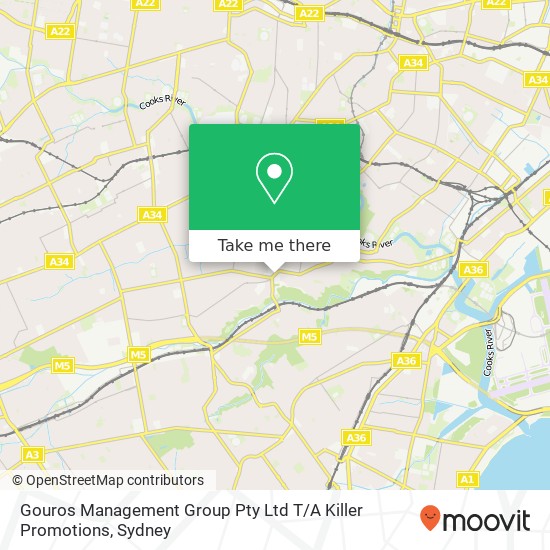 Gouros Management Group Pty Ltd T / A Killer Promotions map
