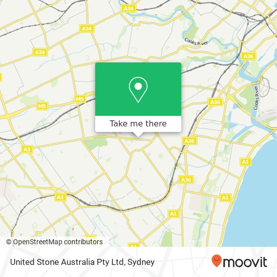 United Stone Australia Pty Ltd map