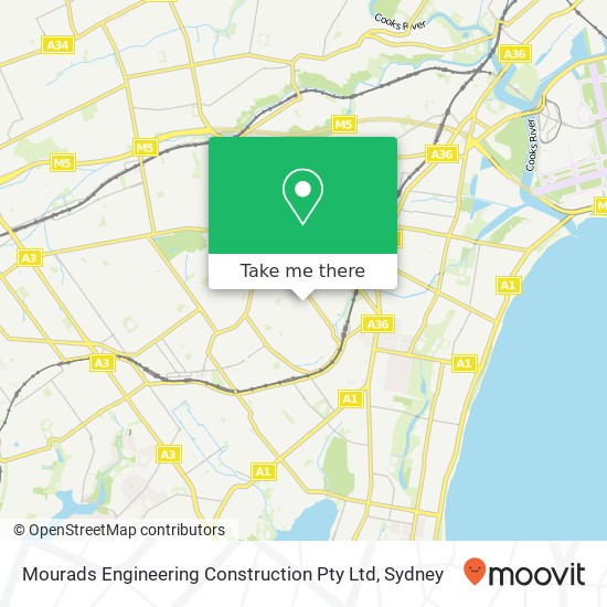 Mourads Engineering Construction Pty Ltd map