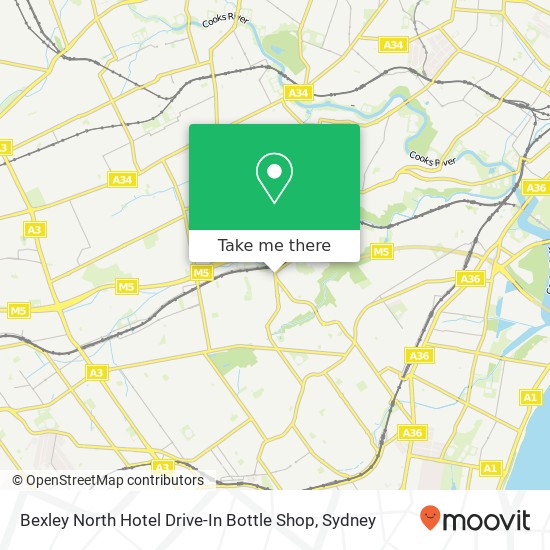 Bexley North Hotel Drive-In Bottle Shop map