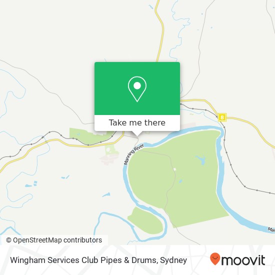 Wingham Services Club Pipes & Drums map