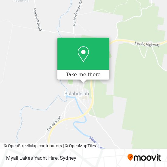 Myall Lakes Yacht Hire map