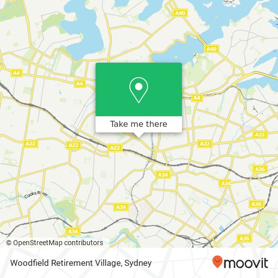 Woodfield Retirement Village map